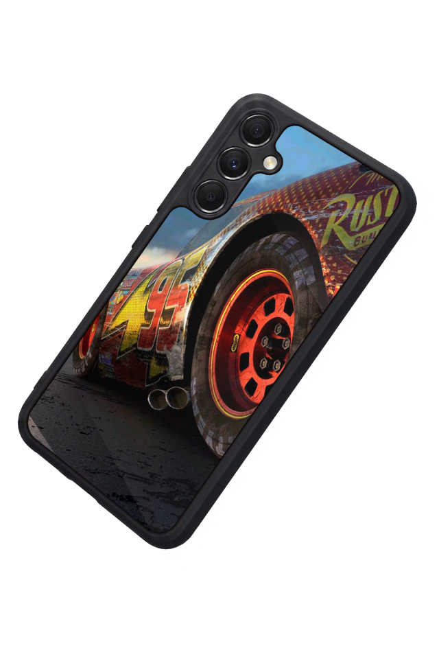 Samsung Galaxy M34 Uyumlu Şimsek McQueen Tasarımlı Glossy Premium Kılıf
