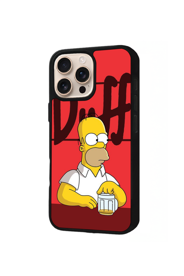 iPhone 16 Pro Max Uyumlu The Simpsons Tasarımlı Glossy Premium Kılıf