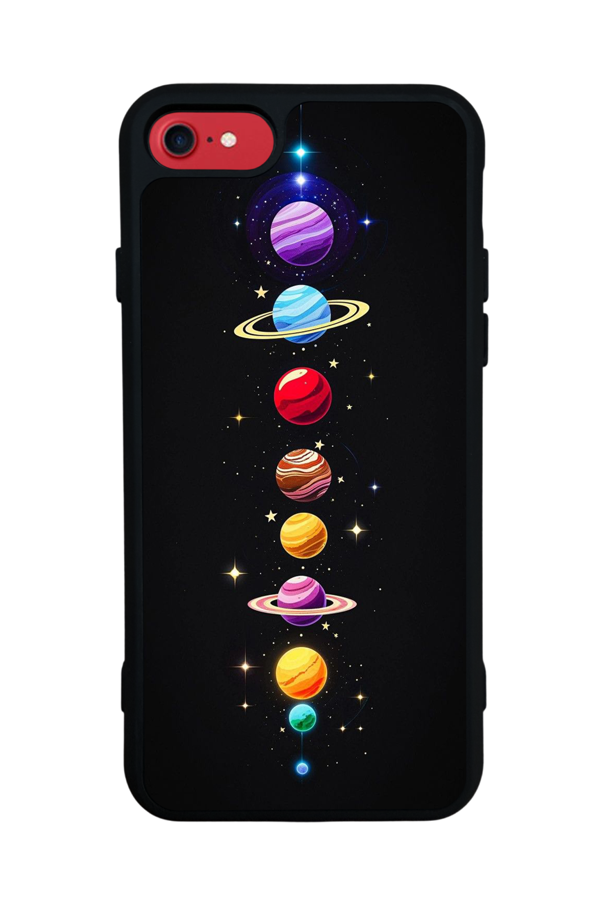 iPhone SE Uyumlu Uzay Tasarımlı Glossy Premium Kılıf