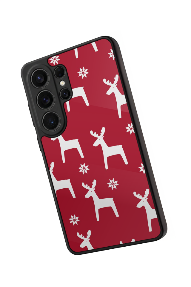Samsung Galaxy S26 Ultra Uyumlu Yilbasi Christmas Tasarımlı Glossy Premium Kılıf