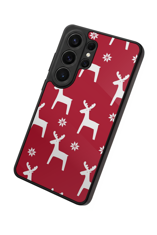 Samsung Galaxy S26 Ultra Uyumlu Yilbasi Christmas Tasarımlı Glossy Premium Kılıf
