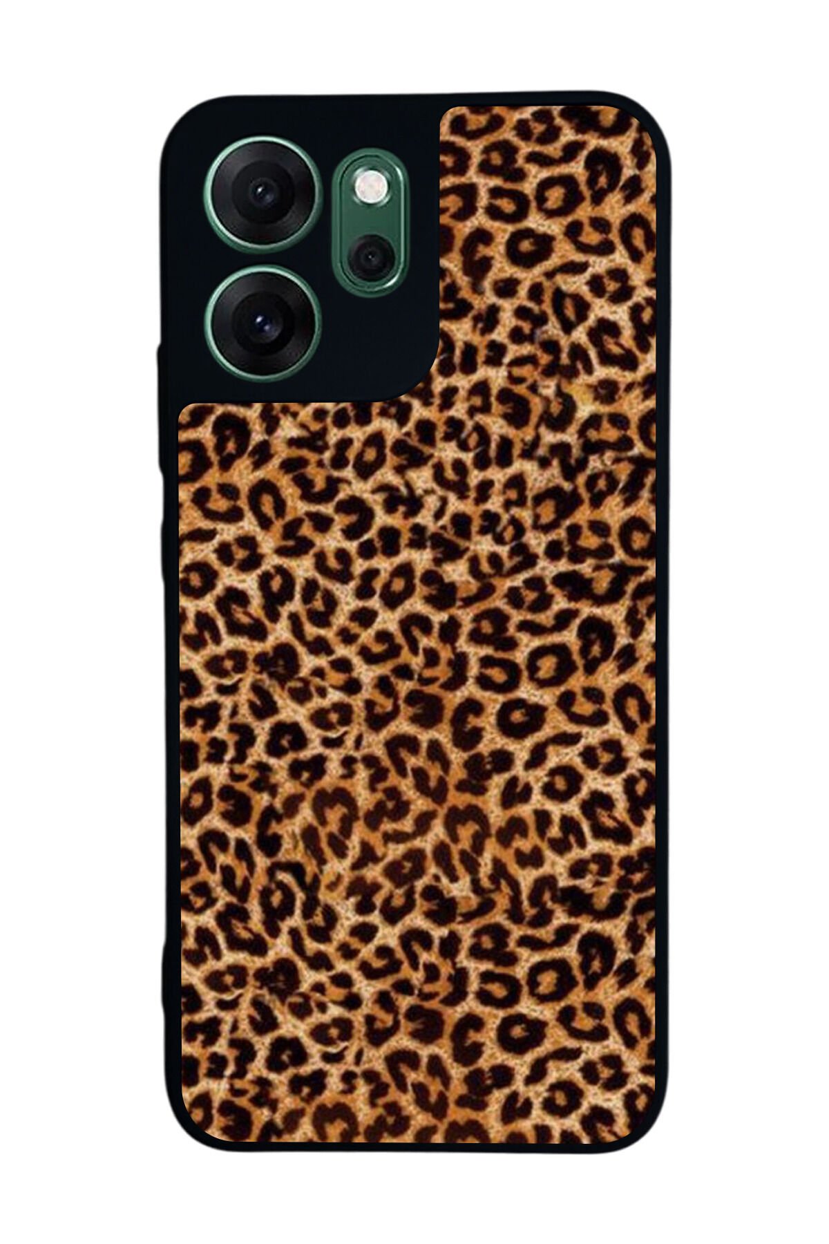 Oppo Reno 14F Uyumlu Leopar Tasarımlı Glossy Premium Kılıf