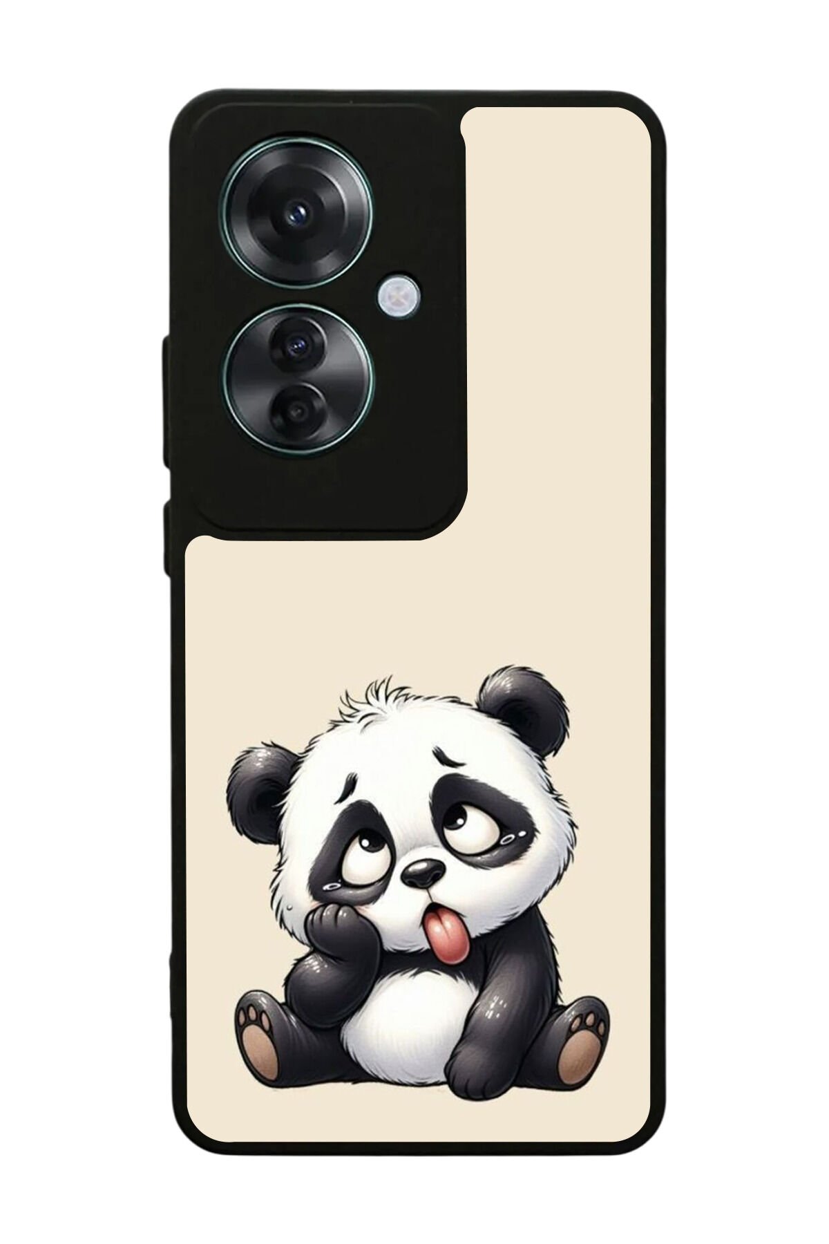 Oppo Reno 11F Uyumlu Panda Tasarımlı Glossy Premium Kılıf