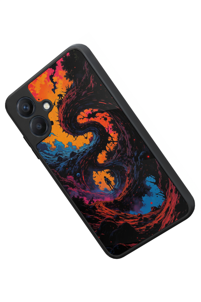 Samsung Galaxy A07 Uyumlu Abstract Tasarımlı Glossy Premium Kılıf