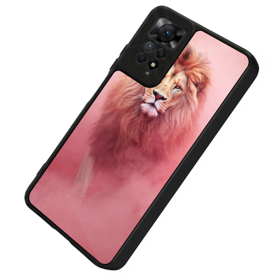 Xiaomi Redmi Note 11 Pro Uyumlu Aslan Tasarımlı Glossy Premium Kılıf
