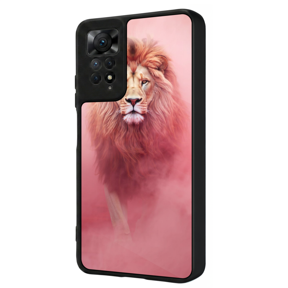 Xiaomi Redmi Note 11 Pro Uyumlu Aslan Tasarımlı Glossy Premium Kılıf