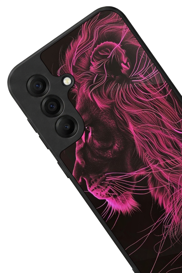 Samsung Galaxy A17 Uyumlu Aslan Tasarımlı Glossy Premium Kılıf
