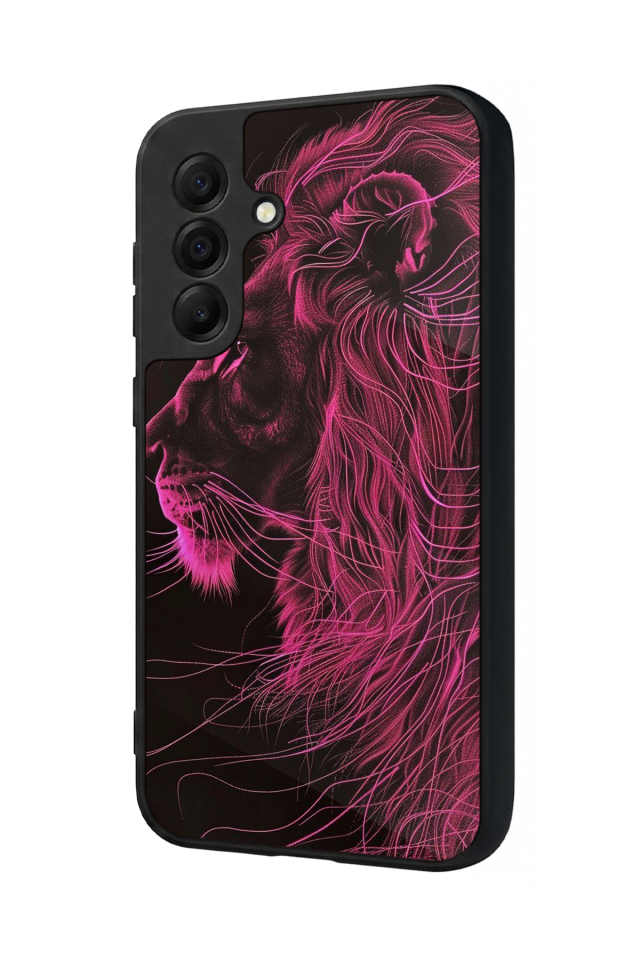 Samsung Galaxy A17 Uyumlu Aslan Tasarımlı Glossy Premium Kılıf