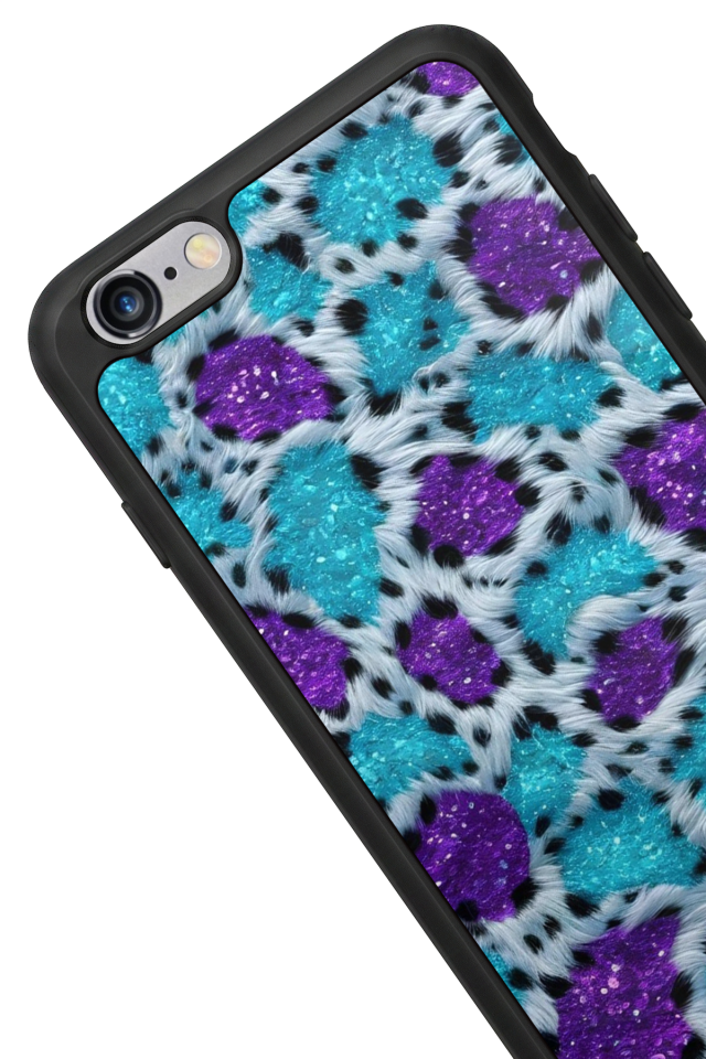 iPhone 6 Plus Uyumlu Hologram Leopar Tasarımlı Glossy Premium Kılıf