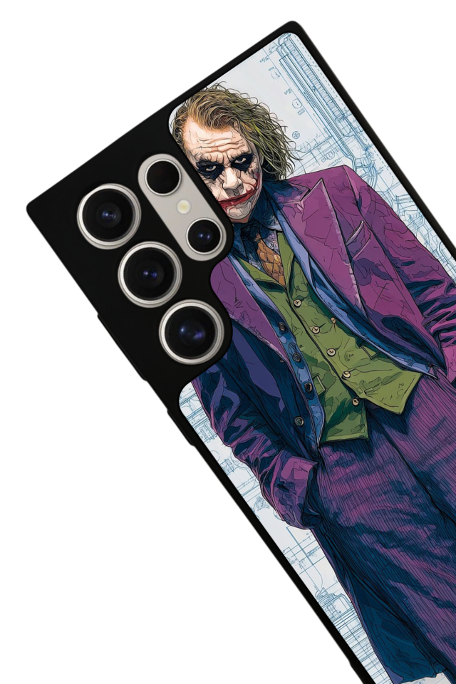 Samsung Galaxy S22 Ultra Uyumlu Joker Tasarımlı Glossy Premium Kılıf