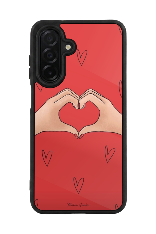 Samsung Galaxy A36 Uyumlu Kalp Love Tasarımlı Glossy Premium Kılıf