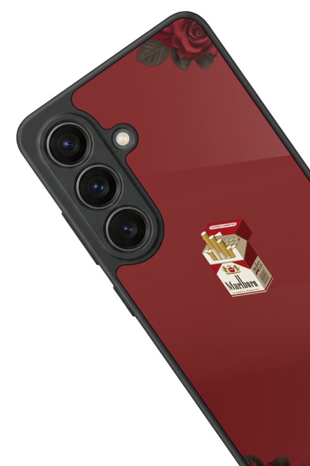Samsung Galaxy S26 Uyumlu Kirmizi Tasarımlı Glossy Premium Kılıf