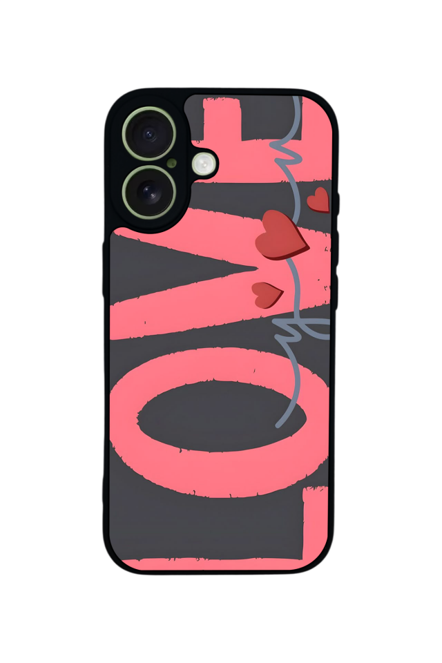 iPhone 17 Uyumlu Love Tasarımlı Glossy Premium Kılıf