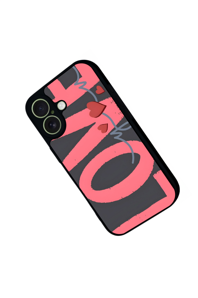 iPhone 17 Uyumlu Love Tasarımlı Glossy Premium Kılıf