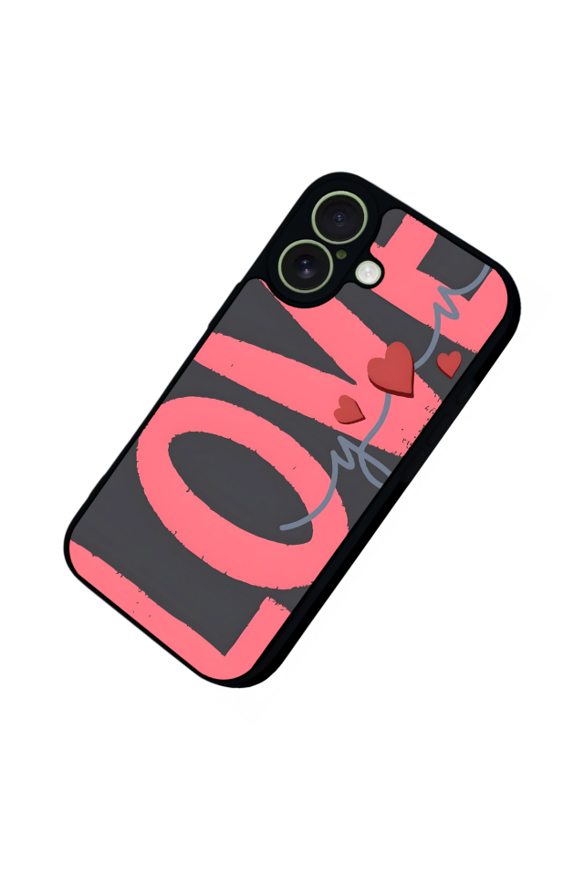 iPhone 17 Uyumlu Love Tasarımlı Glossy Premium Kılıf