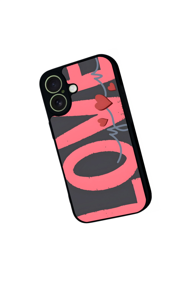 iPhone 17 Uyumlu Love Tasarımlı Glossy Premium Kılıf