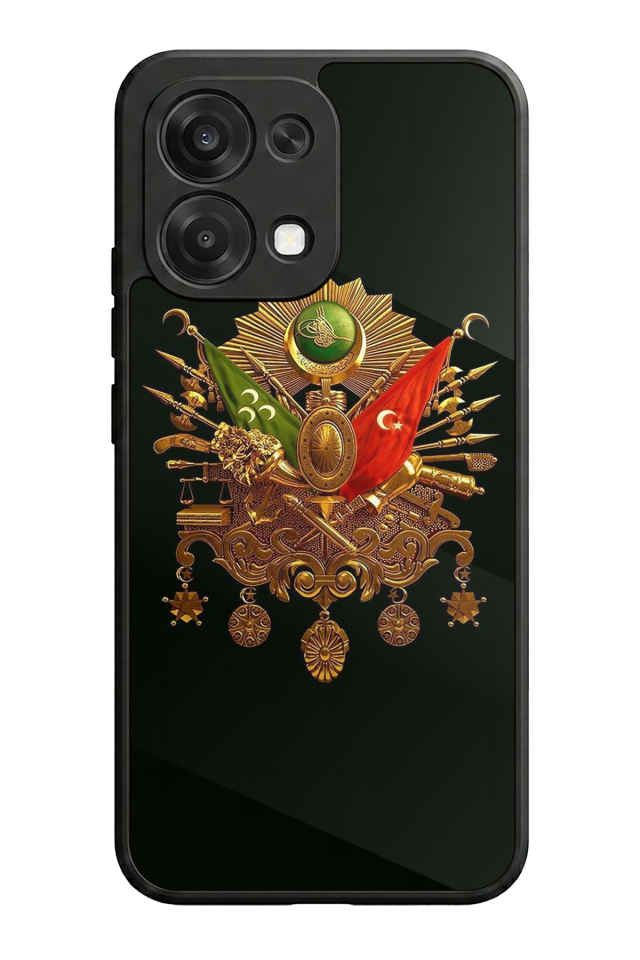 Oppo A6 Pro Uyumlu Osmanli Tugrasi Tasarımlı Glossy Premium Kılıf