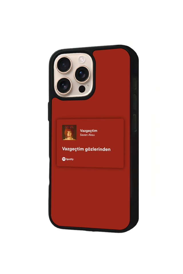 iPhone 14 Pro Max Uyumlu Sarki Sozleri Tasarımlı Glossy Premium Kılıf