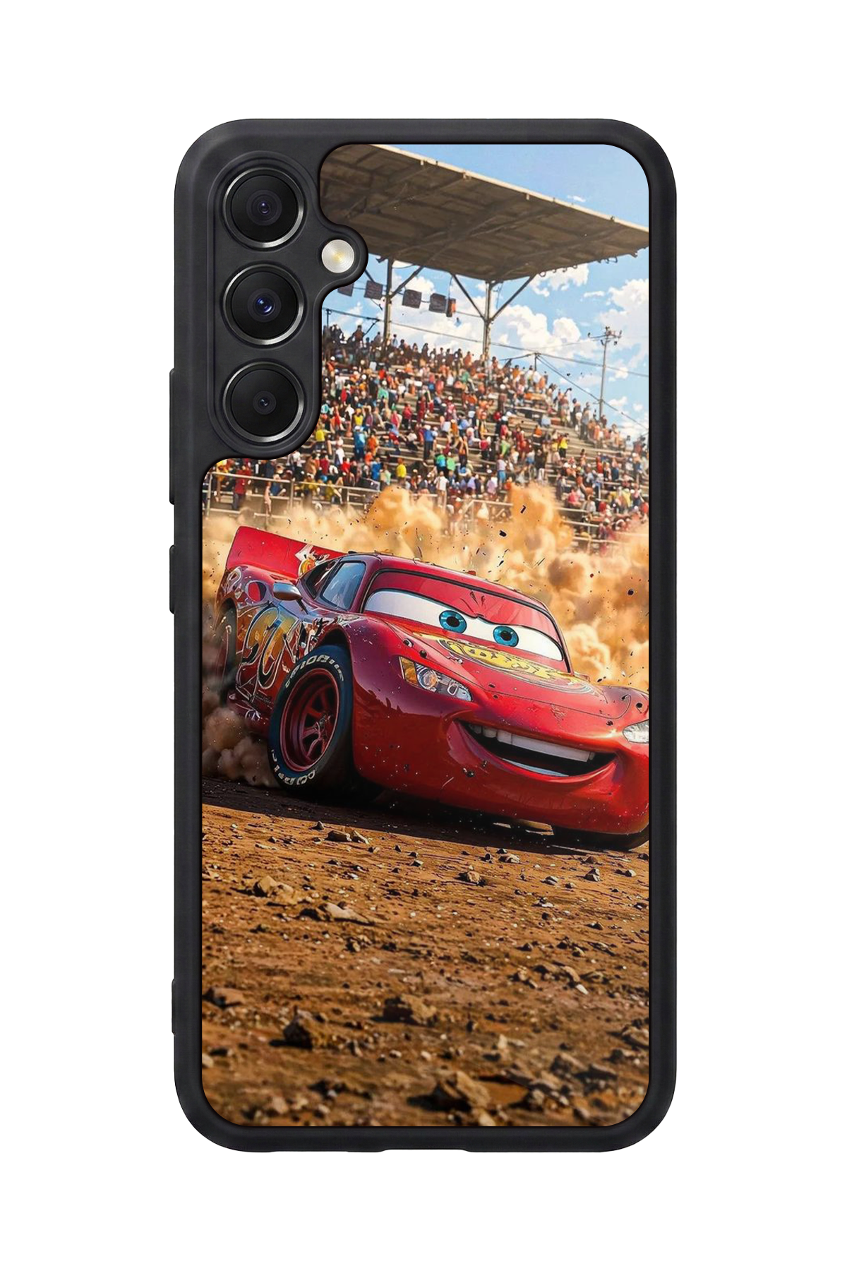 Samsung Galaxy M34 Uyumlu Şimsek McQueen Tasarımlı Glossy Premium Kılıf