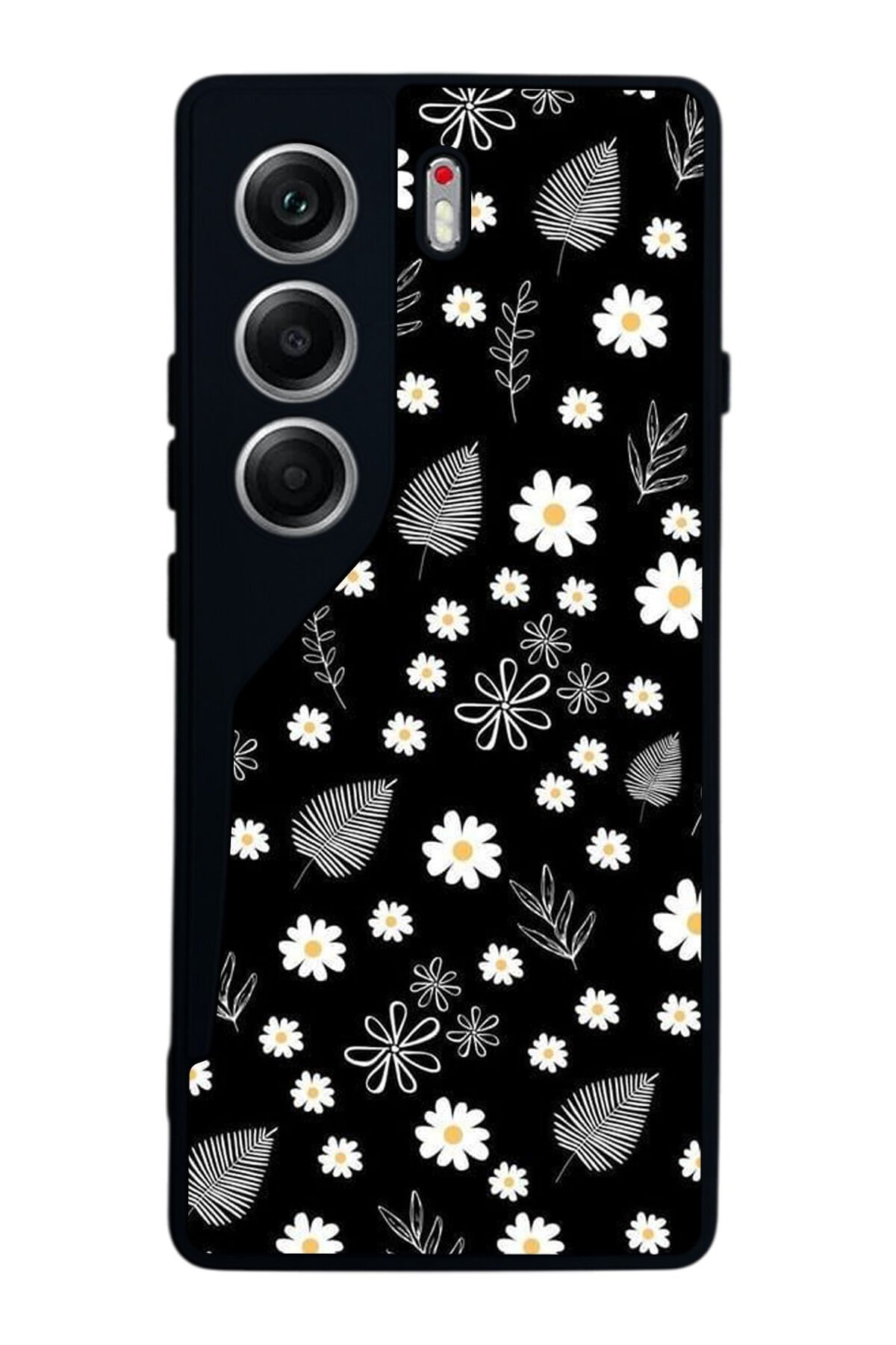 Tecno Camon 40 Uyumlu Floral Tasarımlı Glossy Premium Kılıf