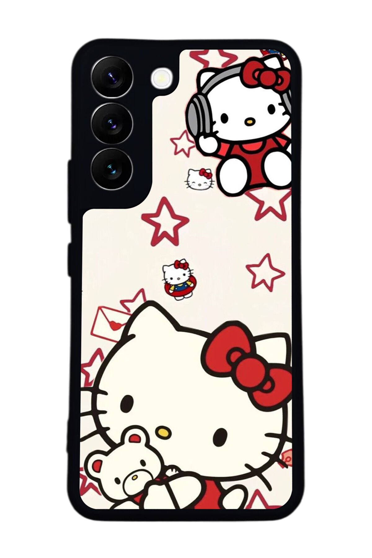 Samsung Galaxy S22 Uyumlu HelloKitty Tasarımlı Glossy Premium Kılıf
