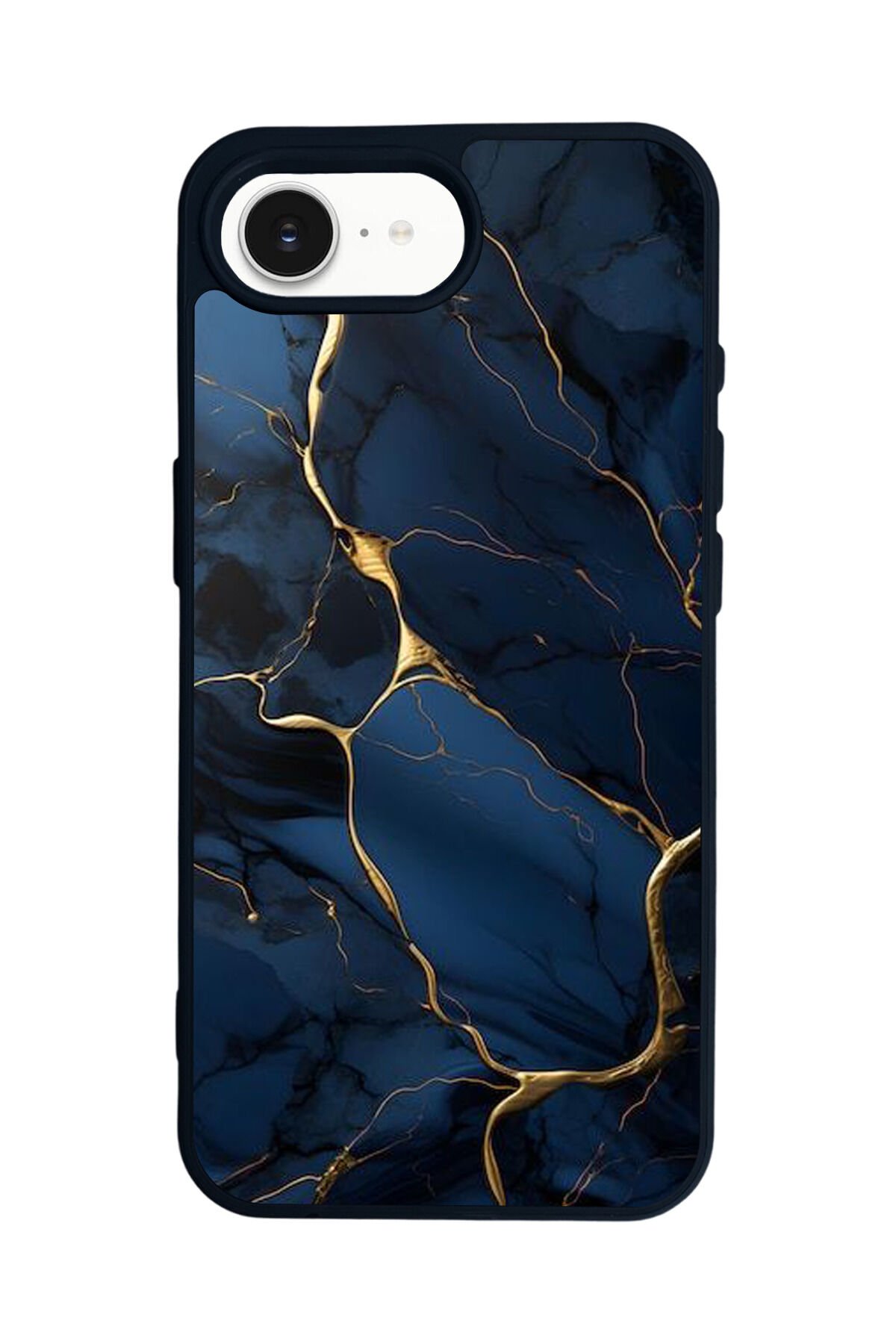 iPhone 16E Uyumlu Mermer Marble Tasarımlı Glossy Premium Kılıf
