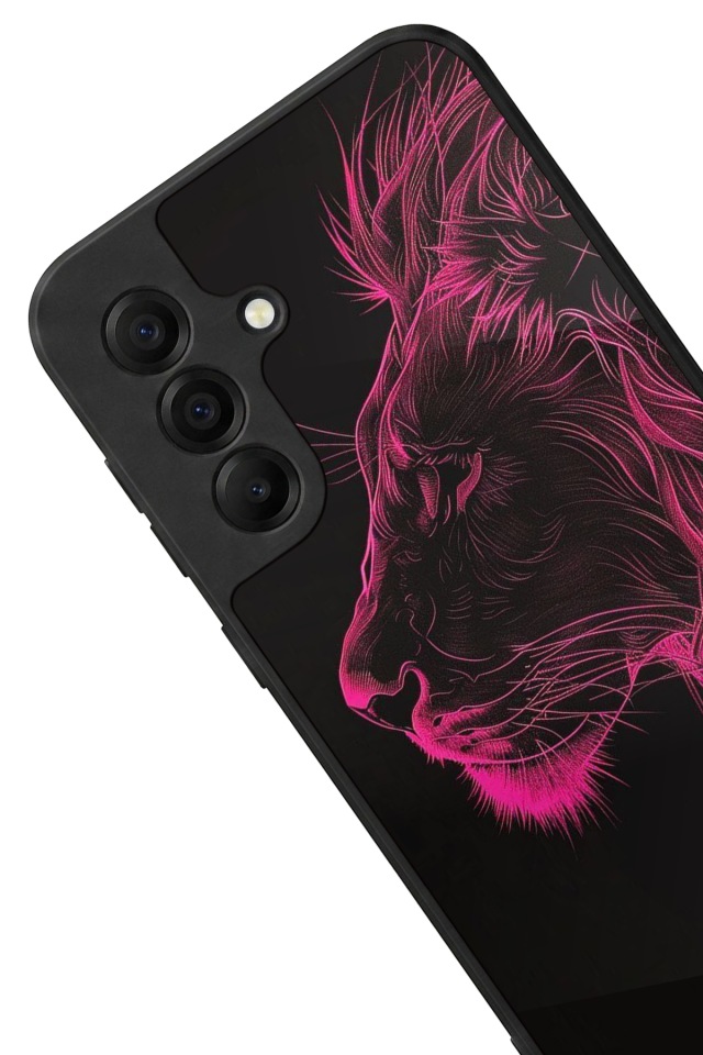 Samsung Galaxy A17 Uyumlu Aslan Tasarımlı Glossy Premium Kılıf