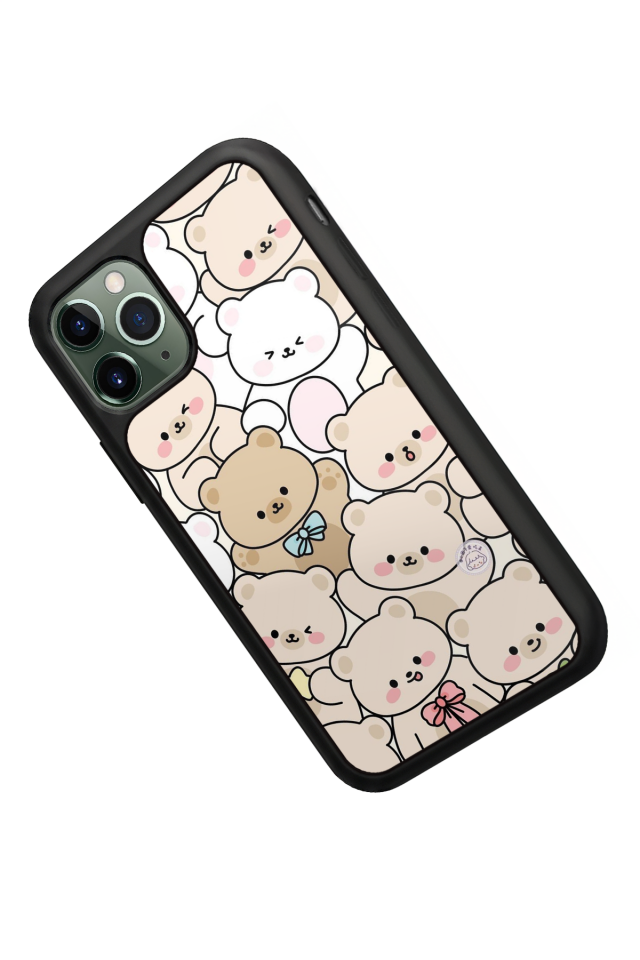 iPhone 11 Pro Uyumlu Ayı Tasarımlı Glossy Premium Kılıf