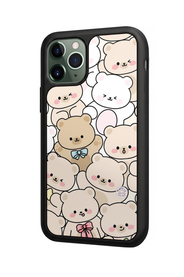 iPhone 11 Pro Uyumlu Ayı Tasarımlı Glossy Premium Kılıf