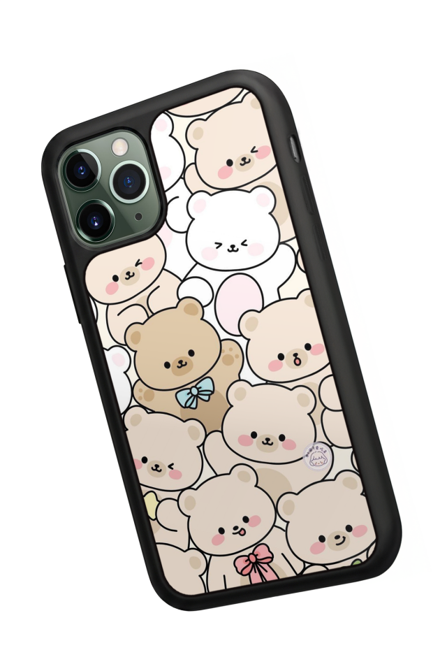 iPhone 11 Pro Uyumlu Ayı Tasarımlı Glossy Premium Kılıf