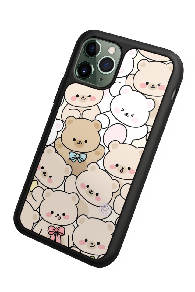 iPhone 11 Pro Uyumlu Ayı Tasarımlı Glossy Premium Kılıf