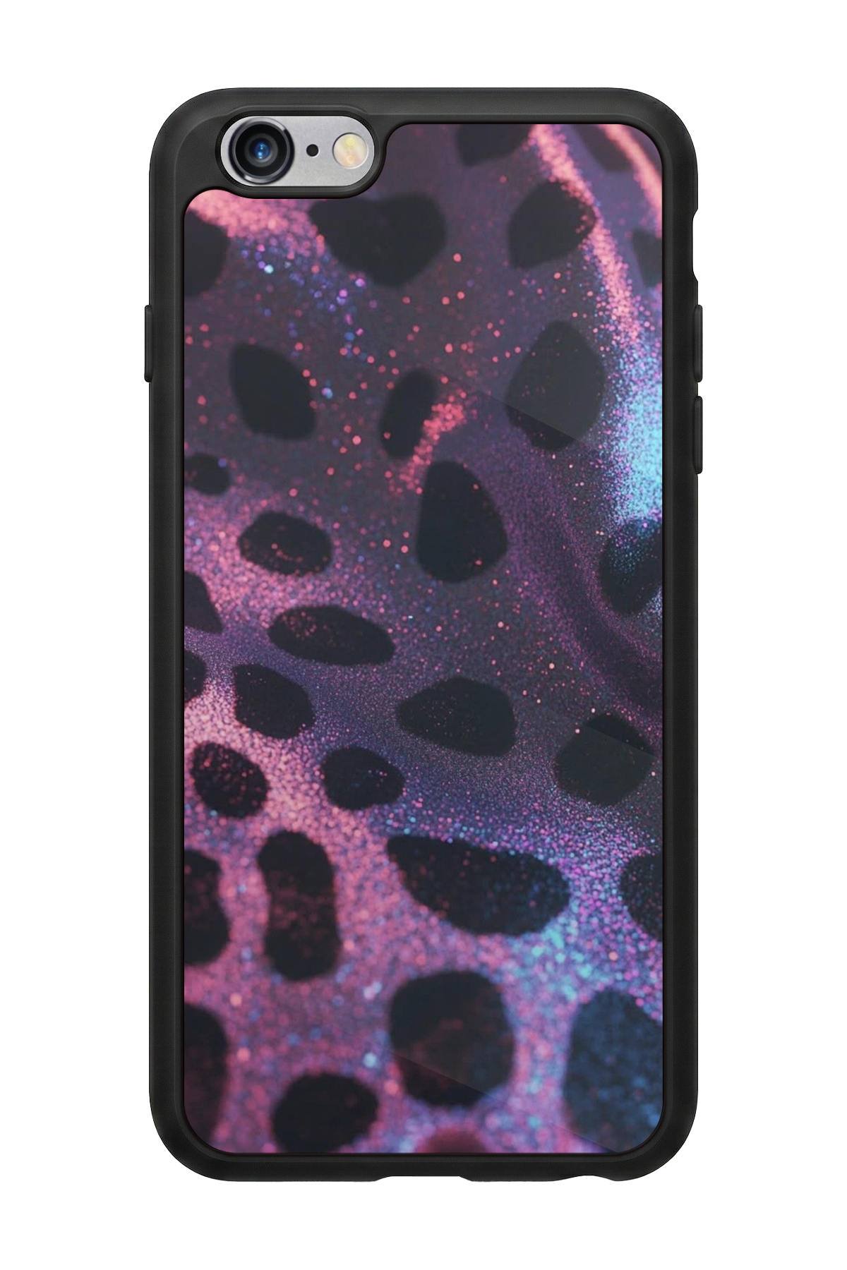 iPhone 6 Plus Uyumlu Hologram Leopar Tasarımlı Glossy Premium Kılıf
