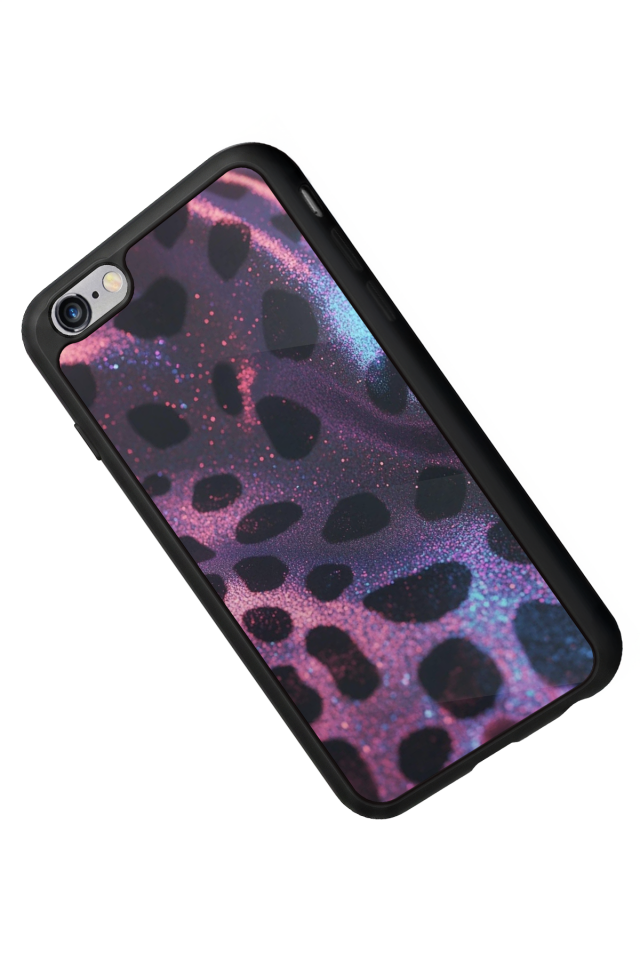 iPhone 6 Plus Uyumlu Hologram Leopar Tasarımlı Glossy Premium Kılıf