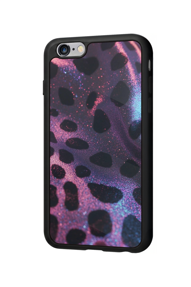 iPhone 6 Plus Uyumlu Hologram Leopar Tasarımlı Glossy Premium Kılıf