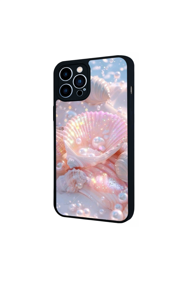 iPhone 12 Pro Max Uyumlu  İnci Tasarımlı Glossy Premium Kılıf