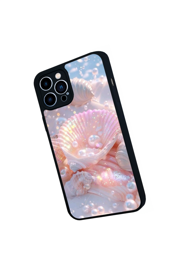 iPhone 12 Pro Max Uyumlu  İnci Tasarımlı Glossy Premium Kılıf