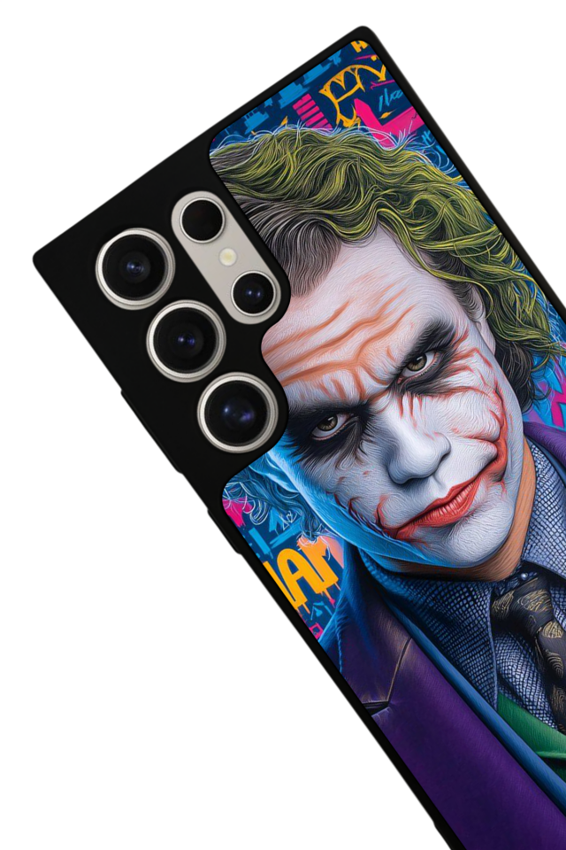 Samsung Galaxy S22 Ultra Uyumlu Joker Tasarımlı Glossy Premium Kılıf