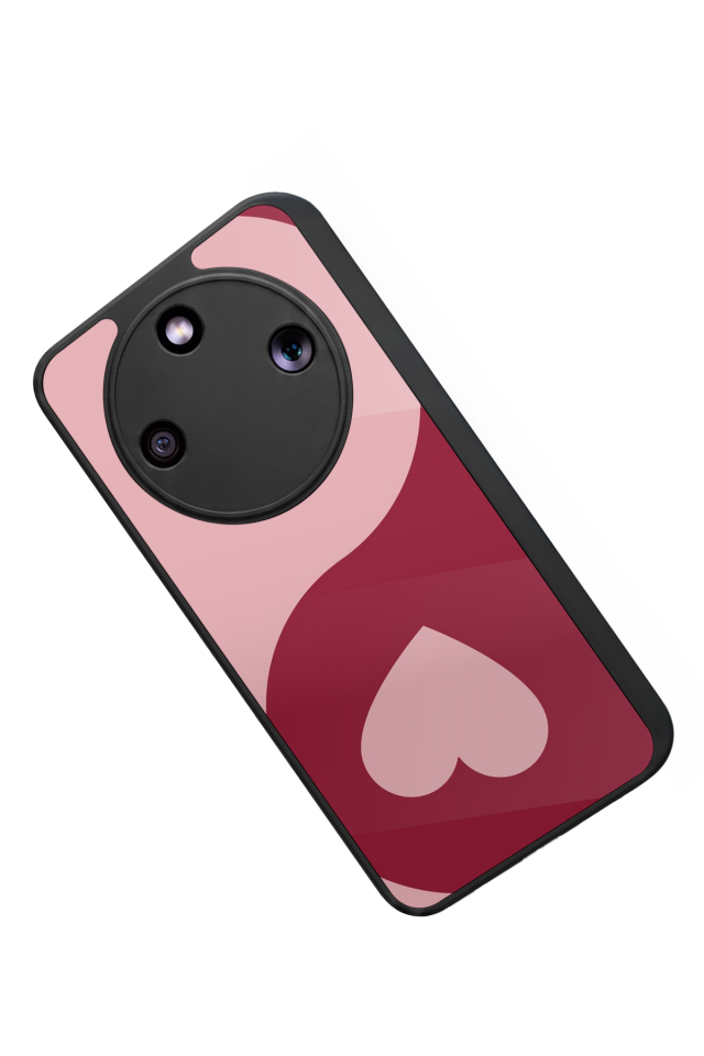 Honor Magic 8 Lite Uyumlu Kalp Love Tasarımlı Glossy Premium Kılıf