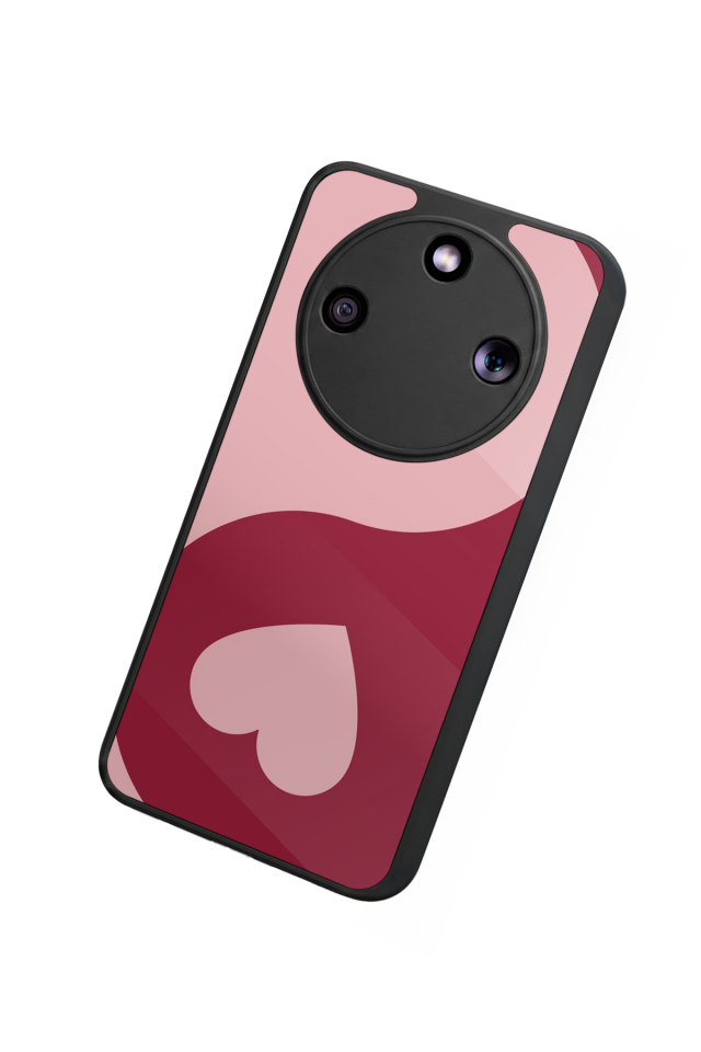 Honor Magic 8 Lite Uyumlu Kalp Love Tasarımlı Glossy Premium Kılıf