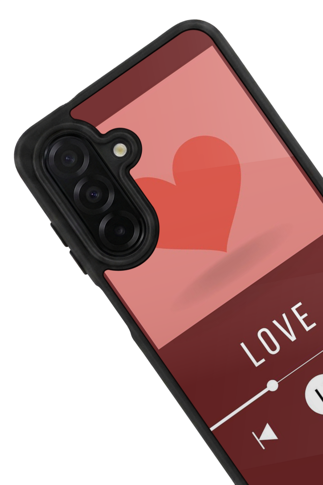 Samsung Galaxy A36 Uyumlu Kalp Love Tasarımlı Glossy Premium Kılıf