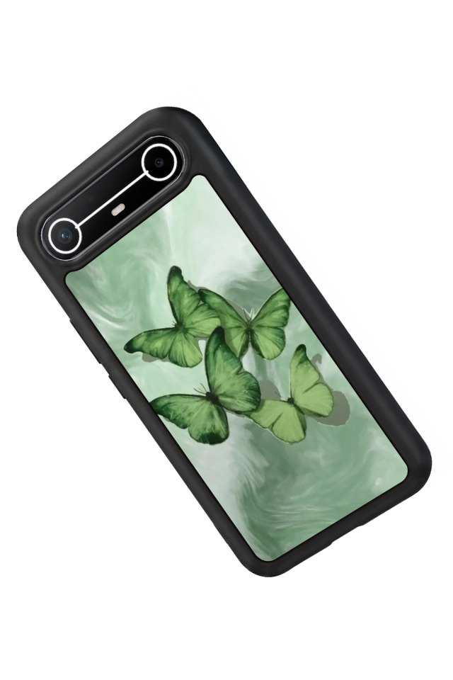 Tecno Spark Slim 5G Uyumlu Kelebek Tasarımlı Glossy Premium Kılıf