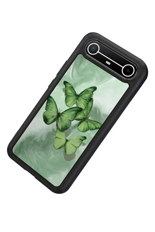 Tecno Spark Slim 5G Uyumlu Kelebek Tasarımlı Glossy Premium Kılıf
