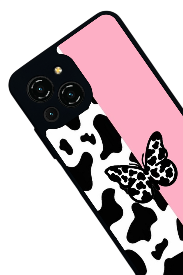 Reeder S23 Pro Max Uyumlu Kelebek Tasarımlı Glossy Premium Kılıf