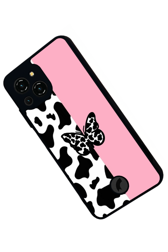 Reeder S23 Pro Max Uyumlu Kelebek Tasarımlı Glossy Premium Kılıf