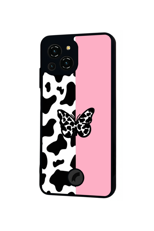 Reeder S23 Pro Max Uyumlu Kelebek Tasarımlı Glossy Premium Kılıf