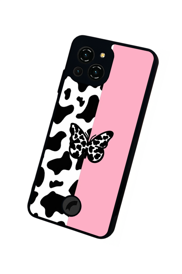 Reeder S23 Pro Max Uyumlu Kelebek Tasarımlı Glossy Premium Kılıf