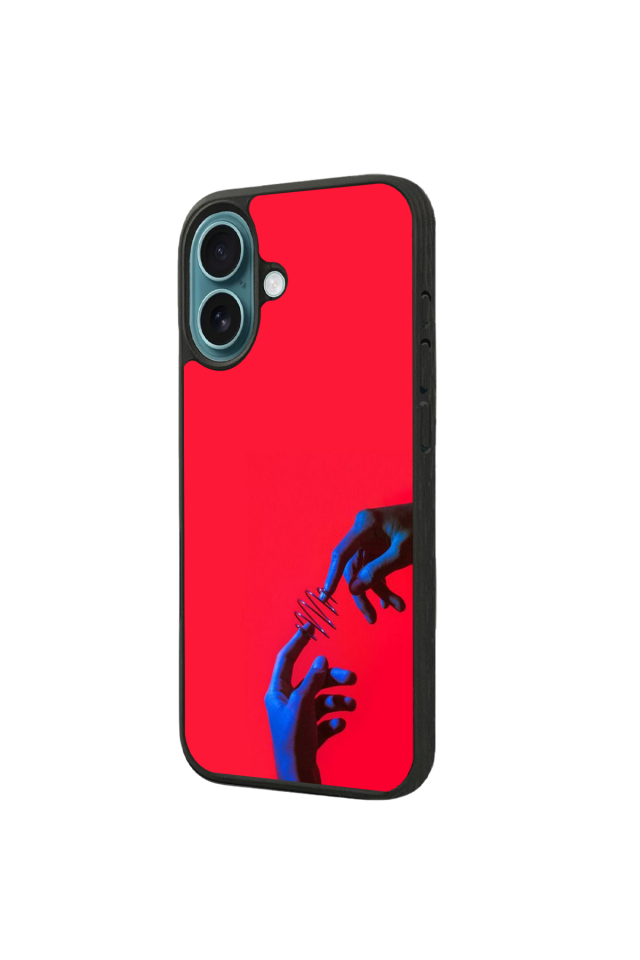 iPhone 16 Plus Uyumlu Kirmizi Tasarımlı Glossy Premium Kılıf