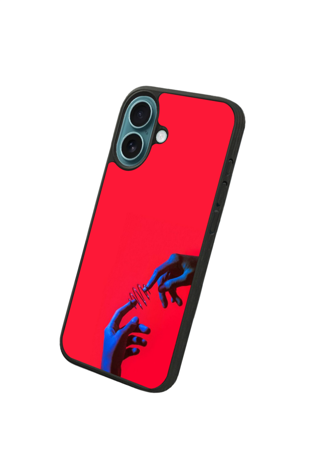 iPhone 16 Plus Uyumlu Kirmizi Tasarımlı Glossy Premium Kılıf