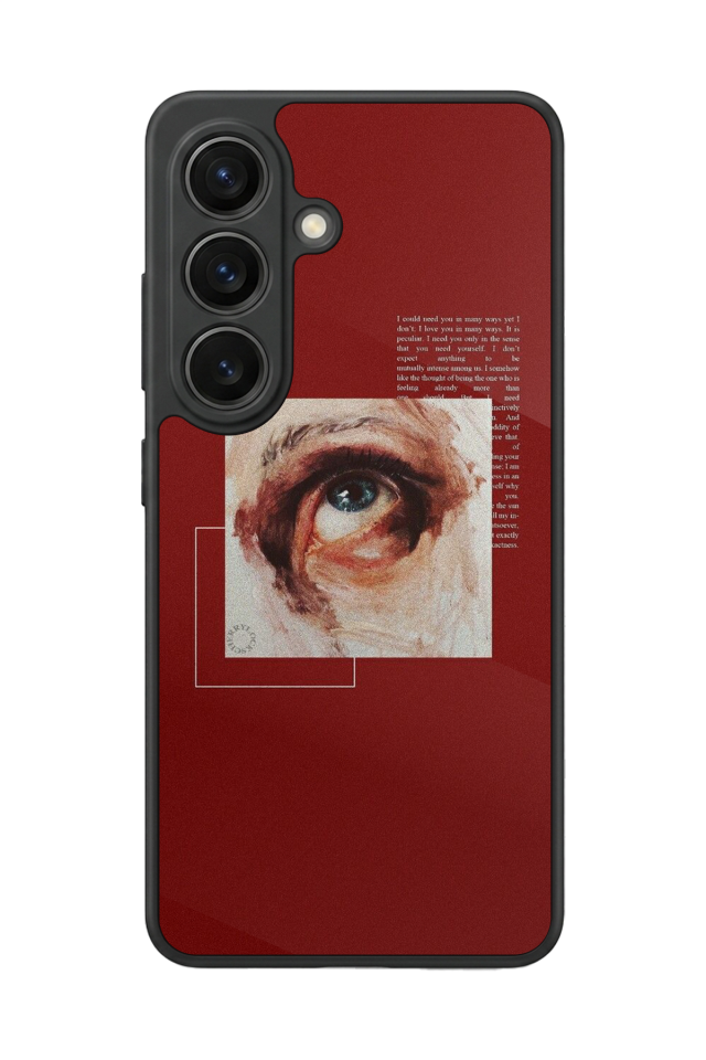 Samsung Galaxy S26 Uyumlu Kirmizi Tasarımlı Glossy Premium Kılıf