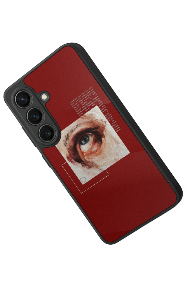Samsung Galaxy S26 Uyumlu Kirmizi Tasarımlı Glossy Premium Kılıf